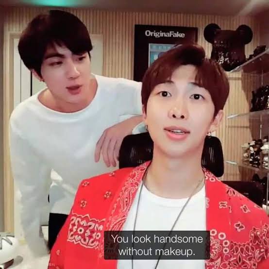 but the biggest way he shows his love?its the way he insist to the world that Namjoon is amazing no matter what