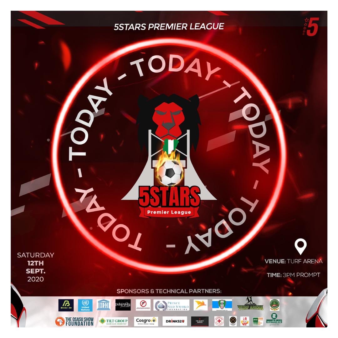We’re back! Abuja are you readyyyyy!? Bringing football right at your doorstep. For some 5⭐️s and chill.. Join us on IG live (5stars_football) & YouTube ( 5starsfootball tv) for live streaming & entertainments. #5starsFootball2020 #NewNormal
