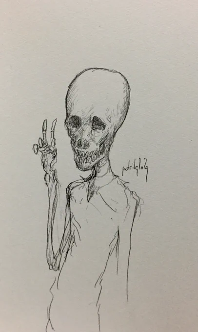 #骨の展覧会
過去絵から骨っぽい方々を集めました。何故か楽しげな方が多かったのです。 