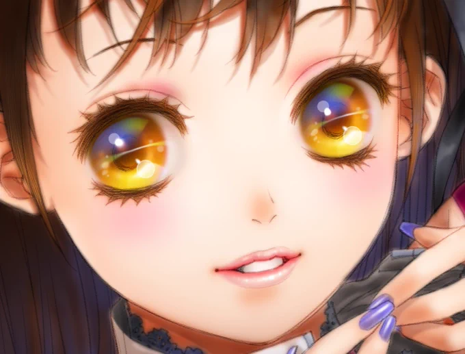 過去絵なんですが…完成データを縮小無しの100%のまま一部分をトリミングしてアプしています〜その,30新旧色々…3枚目は画集の復刻版カバー絵で表から裏まで一枚絵にしたばかりに当時のMacとスキャナーの限界ギリギリでペン入れをイラレで描いたので時間もめちゃくちゃかかった〜(^^;; 