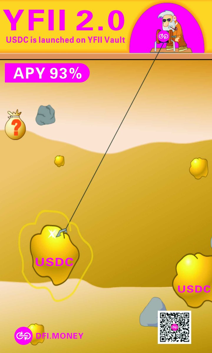 YFII vault has launch $USDC yield farming with APY as high as 93%!!! This is a relatively long-term stable business and 
welcome to deposit your $USDC.
See here dfi.money/#/