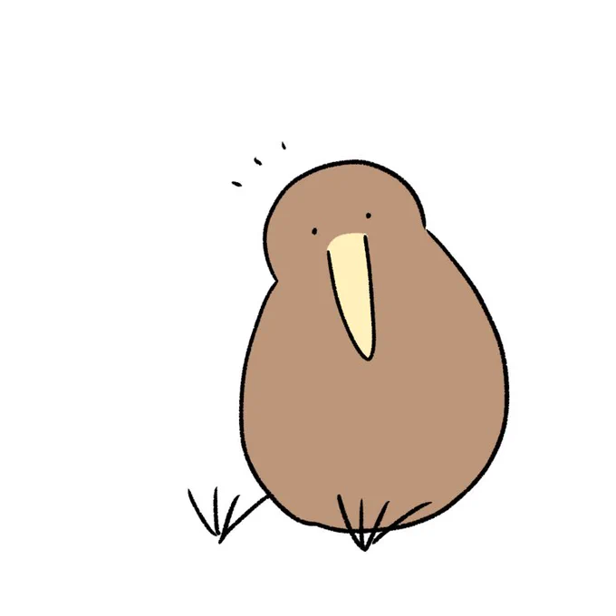 ネイルしてみたキーウィ 