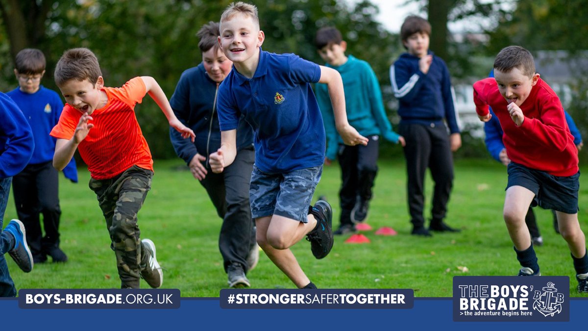 theboysbrigade's tweet photo. It's great to see groups across the country beginning the new BB session in a variety of ways 🥳 Here are some of the young people at 3rd Dunfermline getting active outdoors on their return to face-to-face activities! #StrongerSaferTogether #BoysBrigade https://t.co/MVArdDMxNK