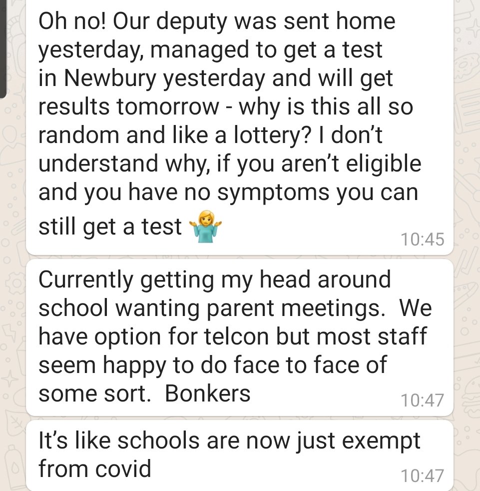 6/ Saturday and recieved this from rep at the primary school I went to as a child, just down the road from me. At least they got a test.