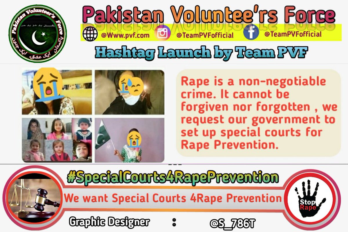 _Shadmir_Ali's tweet photo. An example should be set so no one dare to commit such crime 

It’s a major Sin in Islam ☪️ 

Pakistan 🇵🇰 is an Islamic State therefore it’s a must to hang these criminals 

Justice should prevail ⚖️

#SpecialCourts4RapePrevention

@TeamPVFofficial @IJunaidOfficia9 @Bahi_Logh https://t.co/rcNDOhdaAk