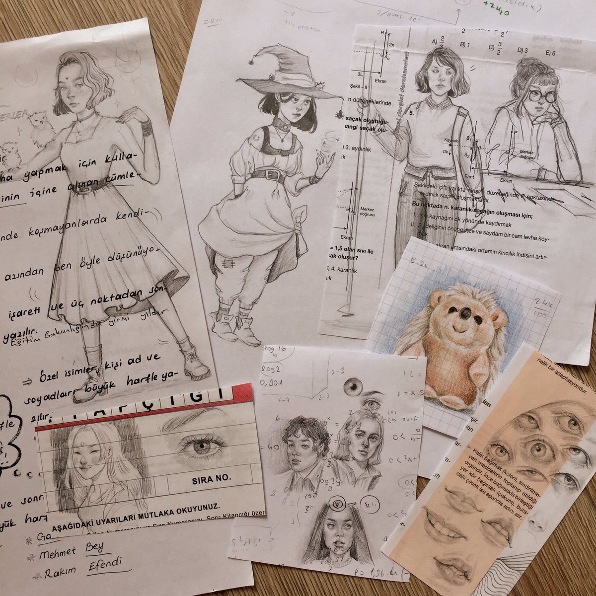 Yine “ee güzel sanatlara gitseydin o zaman” saldırısına uğramamayı umarak sene boyunca çalışırken/derslerde yaptığım çizimleri sakince paylaşmaya geldim, gidicem...