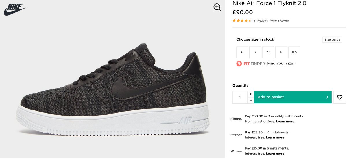 nike air force 1 flyknit 2.0 jd sports