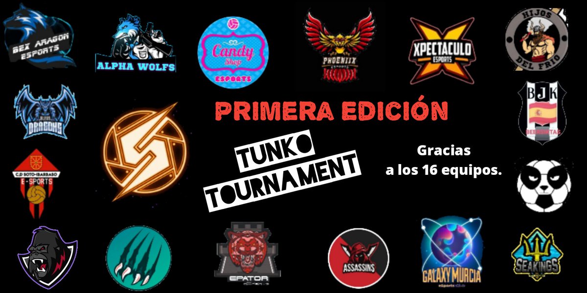 CProTL's tweet image. 📢Primera Edición Del Tunko
Tournament📢
🏆16 equipos vfo🏆
@BexAragonesport @ALPHAWOLFS2 @CandyShop2020 @PhoeniixUnited @XpectaculoEC @hijlsv7 @DragonsBleusFC @ibarbasoesports @LomosGaming @FCocheseSports @GalaxyMurcia @AssassinsES @beersiktas @epatoresports @fc_bambu @seakingsV
