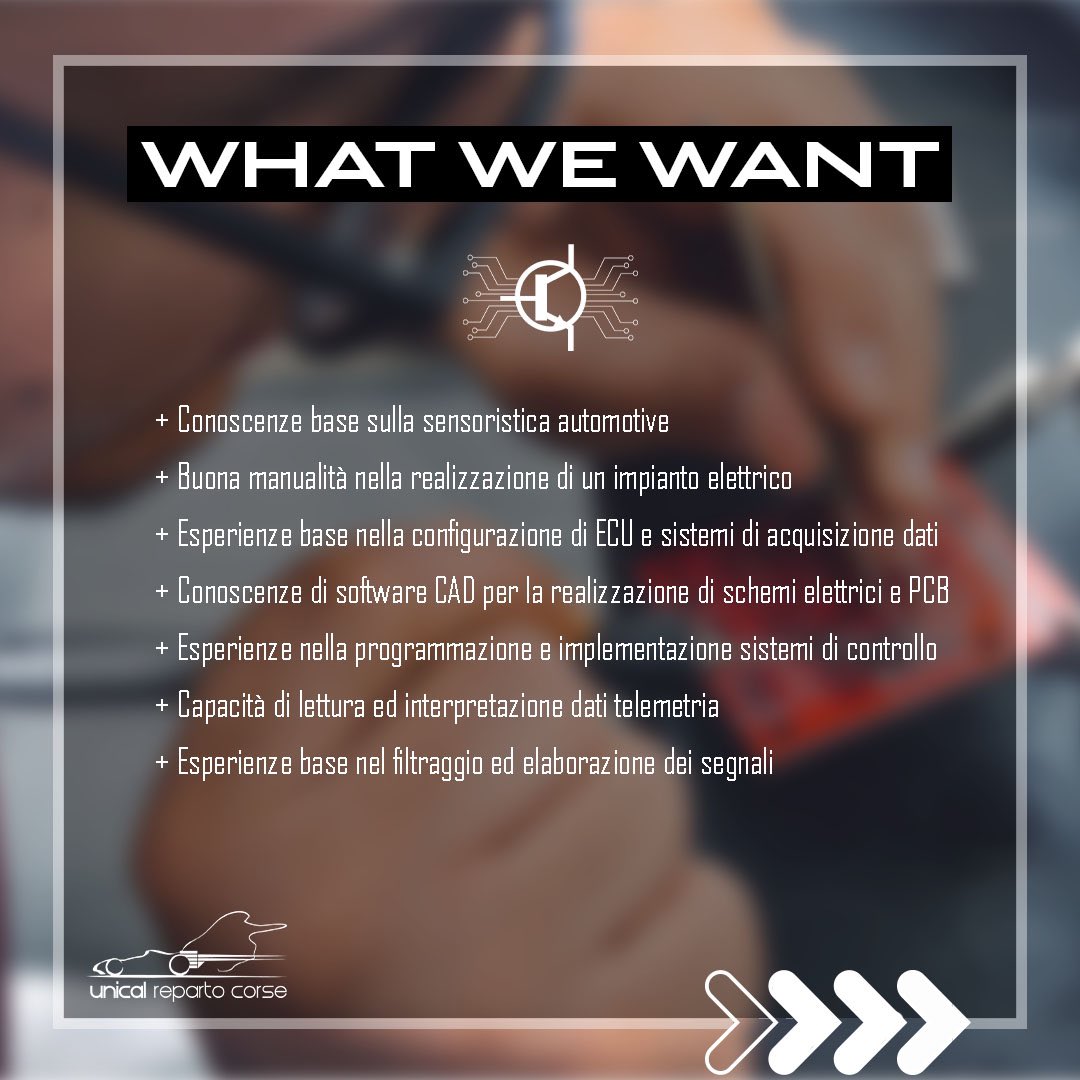 UnicalRepartoCo's tweet photo. È ufficialmente aperto il RECLUTAMENTO della nuova Stagione!

Scorri le immagini per avere più info e unisciti al Team #URC 

Clicca il link https://t.co/Pfn7UD00BP e compila il modulo entro le ore 23:59 dell'11 Ottobre 2020 ⏳

#universitàdellacalabria #DIMEG #unicalrepartocorse https://t.co/sqW1VMD07j