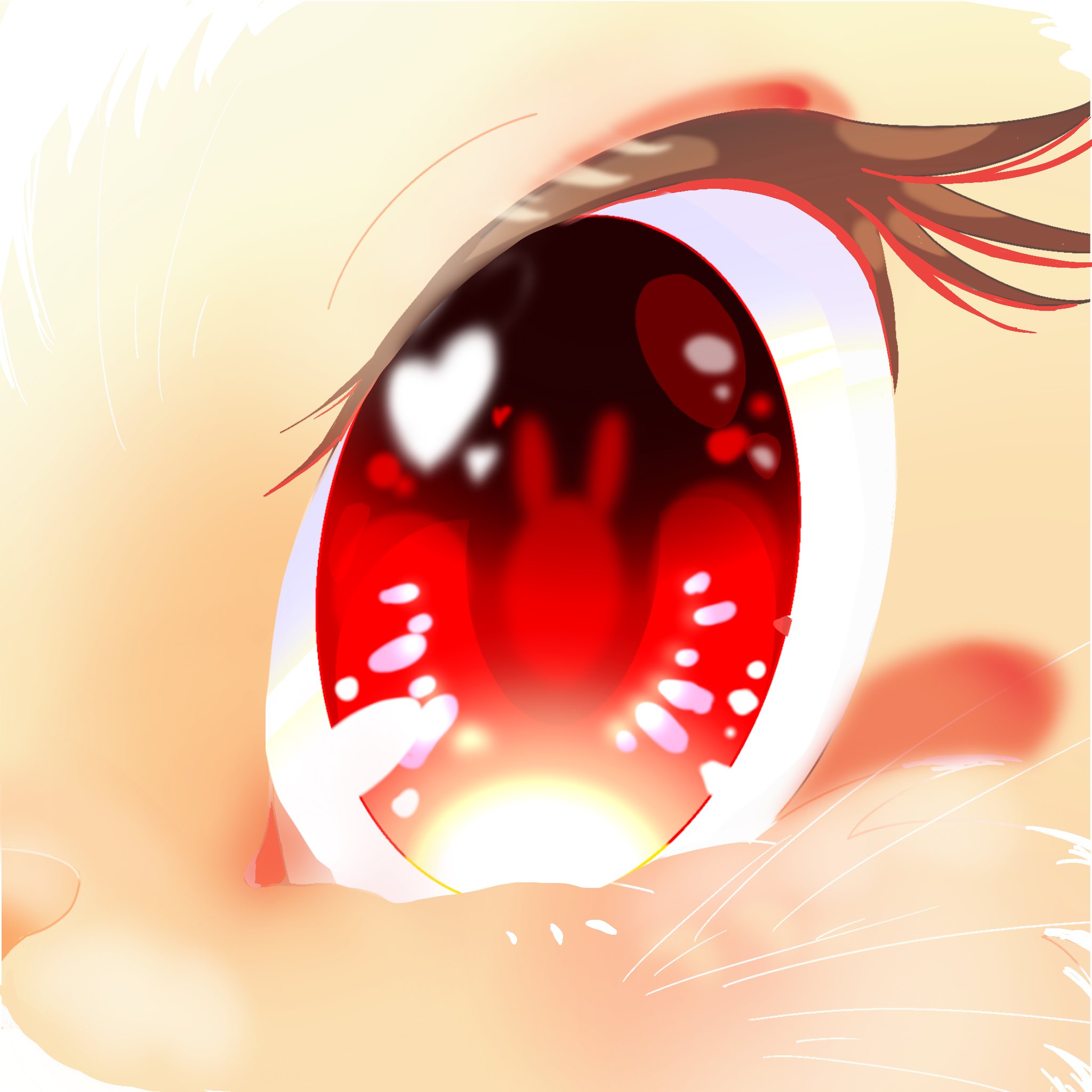 忠犬ハスキー またまた絵しりとり企画 ワッフル ルームウェア あか そしてココ 描いてて投稿を忘れてました 赤をテーマに描きたいものを描いた ウサギの赤い目 に見えるかなw イラスト Illustration プロクリエイト Procreate あにゃ
