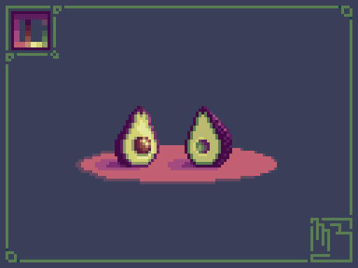 WeerdohGFX's tweet photo. A halved #avocado for @Pixel_Dailies 

Not animated for today, as I am playing around with the idea of  making my own color palette. Use it more for learning and to experiment with it.
.
.
#pixelart #pixel_dailies #pixelartist https://t.co/qiY7Auiqic