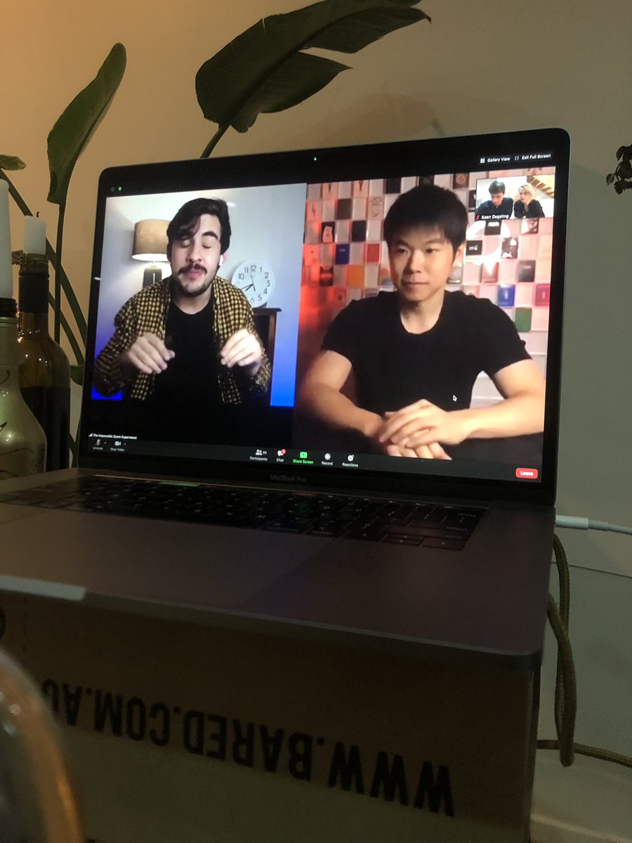Koen Degeling (@k_degeling) on Twitter photo Amazing lockdown entertainment by <a href="/domjchambers/">Dom Chambers</a> and <a href="/Ecsleights/">Eric Chien</a>: The Impossible Zoom Experiment! You can join from all over the world and through the app we all know (too) well by now :) Amazing lockdown entertainment by <a href="/domjchambers/">Dom Chambers</a> and <a href="/Ecsleights/">Eric Chien</a>: The Impossible Zoom Experiment! You can join from all over the world and through the app we all know (too) well by now :)
