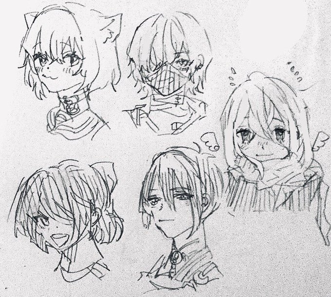 みんなの推しをシャーペンで描いた…! 