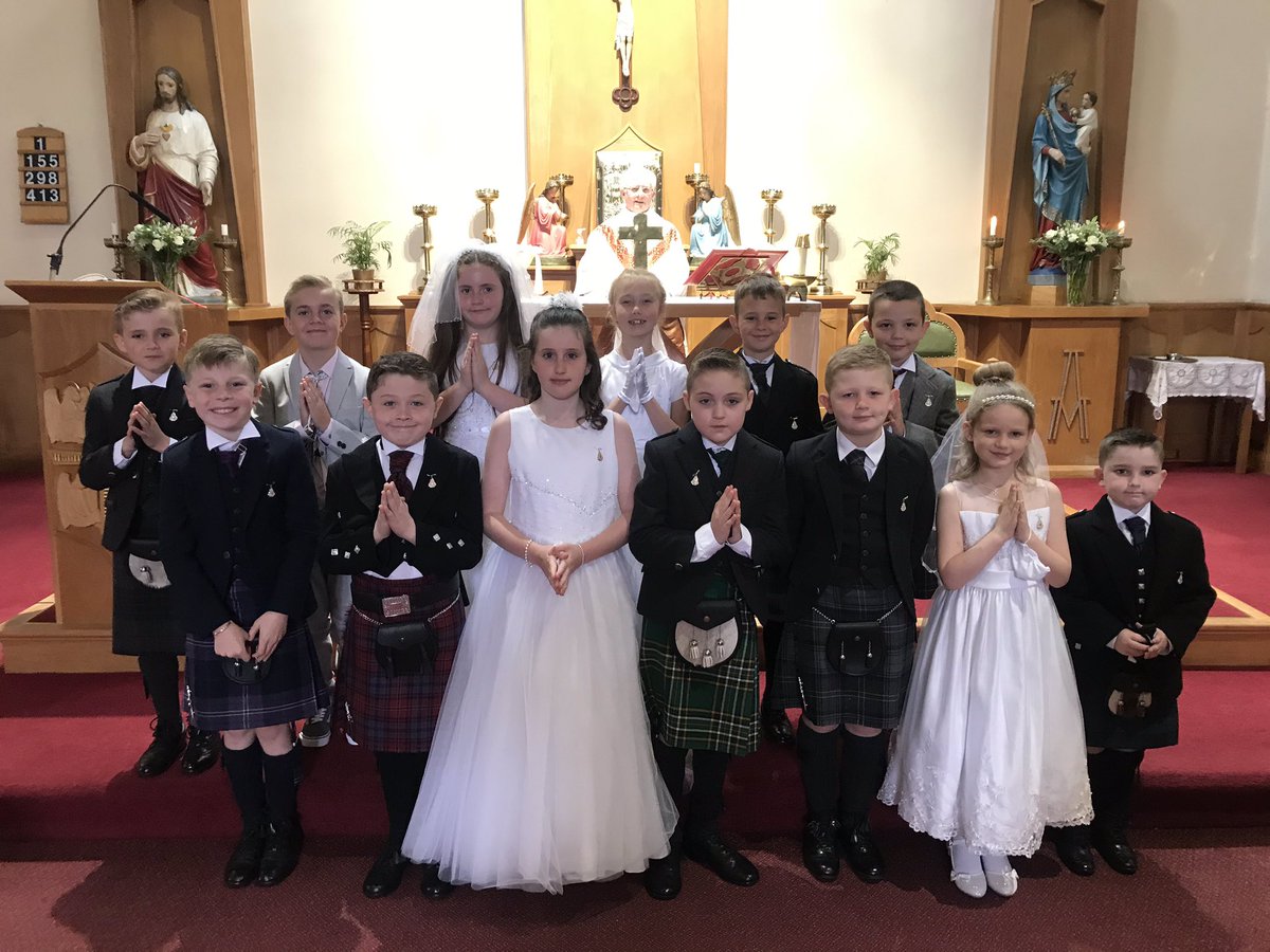 St_Thomas_ERC's tweet photo. How perfect do our Primary 5 communicants look? What a lovely service by Father Joe. Thank you to all involved. https://t.co/AO3lU75IDN