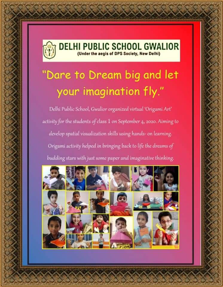 dpsgwalior's tweet image. Origami Art Activity has been organized for students to provide hands on learning and to develop spatial visualization skills.These activities help in raising the imaginative and curiosity bars for effective learning. 

#ActivitiesInDPS #HomeLearning #SkillsLearning #DPSGwalior