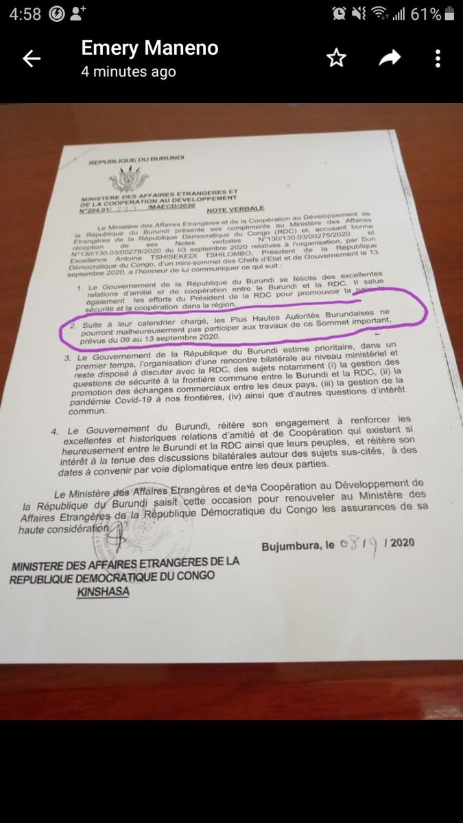 NEpithace's tweet photo. Comme son prédécesseur @pnkurunziza qui ne sortait jamais du #Burundi depuis 2015, @Neva vient de refuser de participer au mini-sommet des chefs d'etats et de gouvernement des pays des grands lacs sous prétexte d'un calendrier chargé. https://t.co/i2aZe2edg7