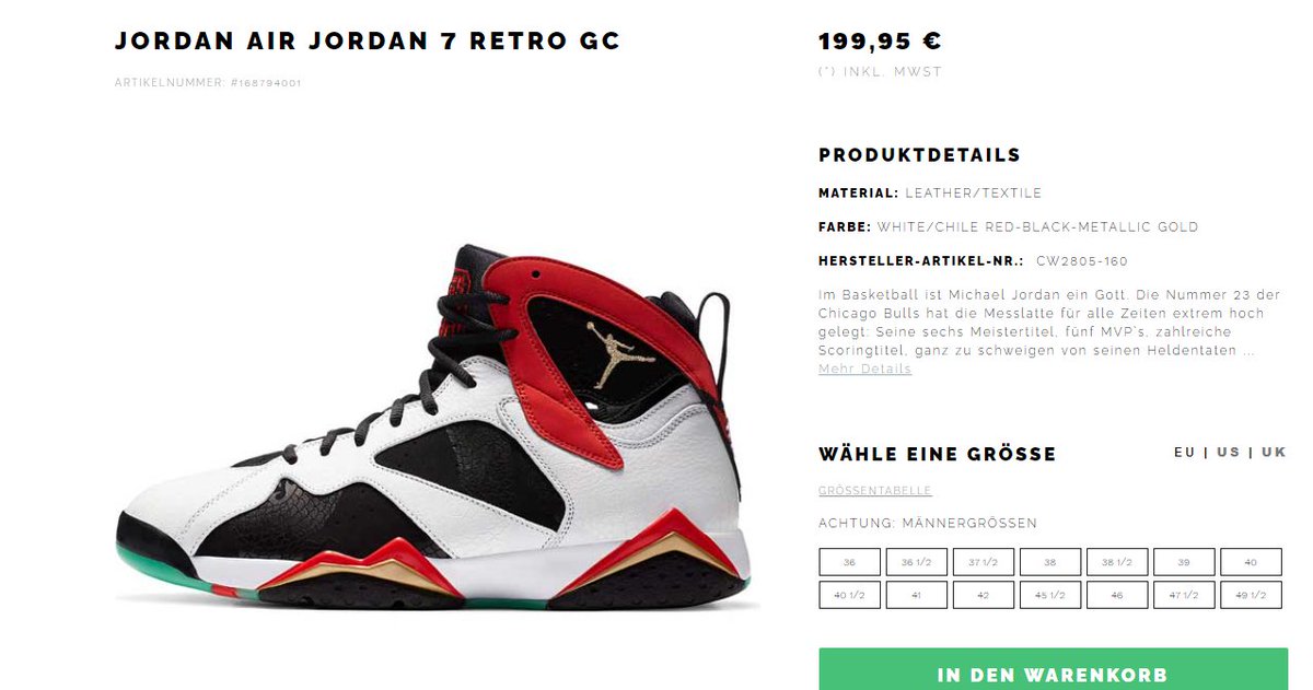 Moresneakers Com Ad The Air Jordan 7 Retro Greater China Dropped On Kickz Sizes Selling Out T Co Z15hvfjobq T Co Z15hvfjobq T Co Sduv4ia5qv