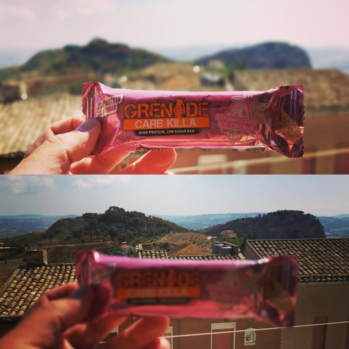 SicilianFitness's tweet photo. โผ๏ธANOTHER WORLD EXCLUSIVEโผ๏ธ
The 1st sighting of the limited edition Strawberry Ice Cream bar spotted in Sicily!
@grenadeofficial
#SpottedSicily
๐ฎ๐น
#Food #Foodie #FoodPhotography #Happy #Yummy #Delicious #Italy #Italian #Sicilian #SnackingRevolution #Summer #Happiness #Protein https://t.co/6mOZqjrvkG
