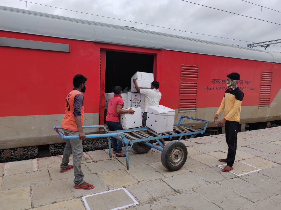 PiyushGoyal's tweet image. सस्ते, सुलभ व तेज परिवहन के माध्यम से महाराष्ट्र के अनार की उपज को उत्तर भारत तक पहुंचाने वाली किसान रेल सभी किसानों के जीवन में नई आशा और अवसर लेकर आई है।

PM @NarendraModi जी के किसानों की आय दोगुना करने के लक्ष्य की दिशा में यह एक महत्वपूर्ण कदम है। #MoveItLikeRailways