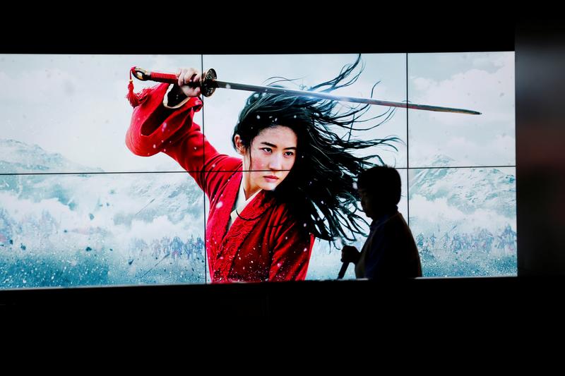 Reuters's tweet photo. U.S. lawmakers quiz Disney CEO over Xinjiang connection to "Mulan" https://t.co/FTLJZftQis https://t.co/Pd2ZpkT89y