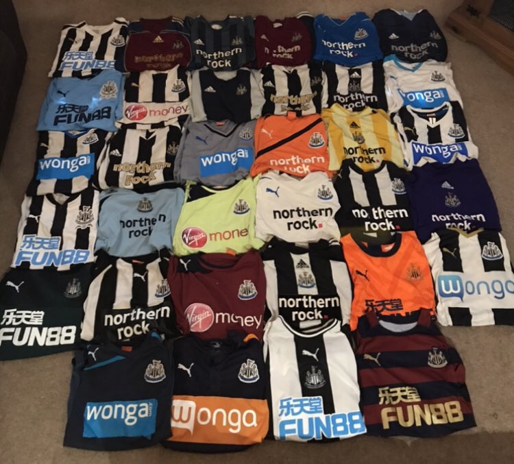 CheakyMeaky's tweet image. Going through some of my Newcastle shirts the other day #ToonArmyMemories
