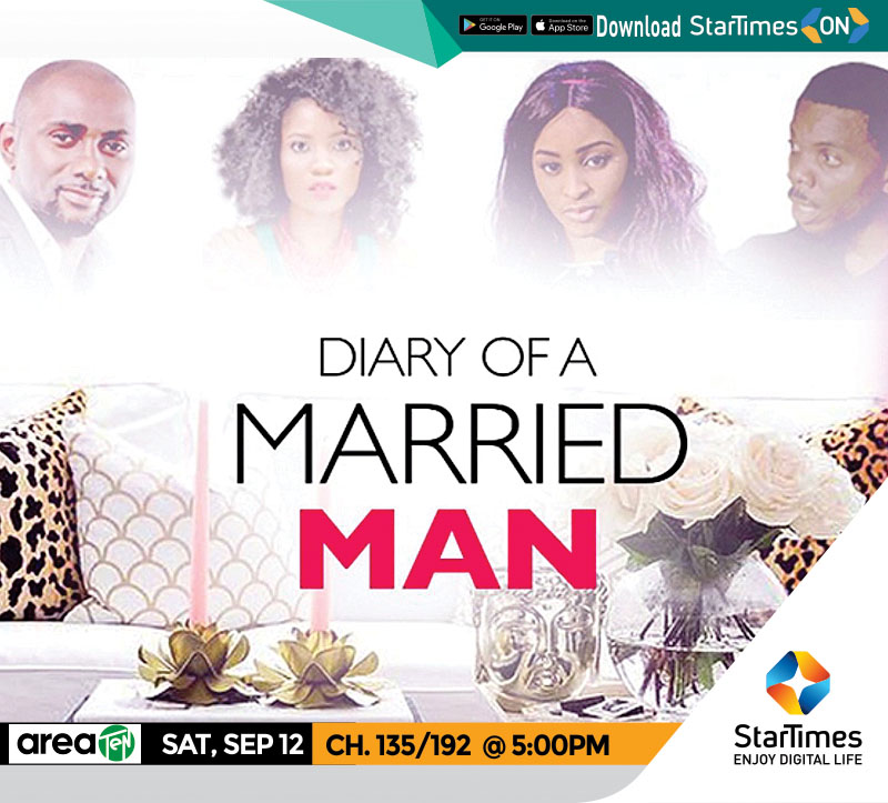 StarTimes_Ng's tweet photo. An husband's infidelity makes him care less about his wife even when she is dying. But later realizes his mistakes when its late

Would he ever forgive himself for his own mistake?
 
Watch "DIARY OF A MARRIED MAN" showing  Sat, Sept 12 @ 5:00pm  on #AreaTen

#NollyWood #STMovies https://t.co/UEeOQnPgXF