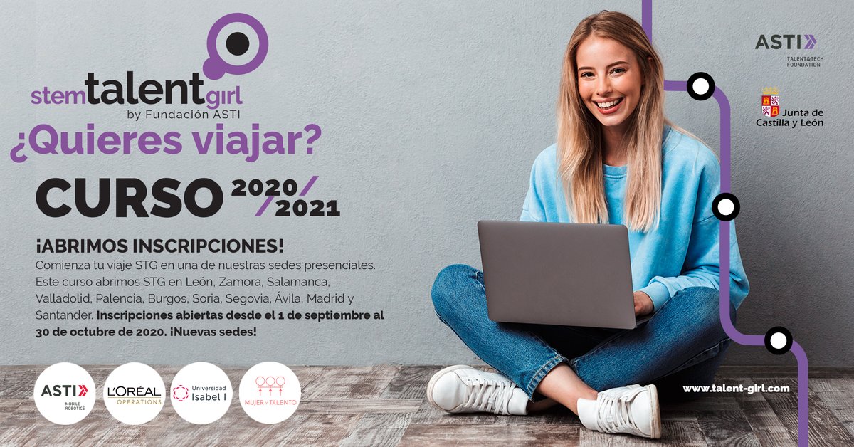 ui1Universidad's tweet photo. ¿Quieres participar en la próxima edición 2020/2021 de @StemTalentGirl? Ya puedes inscribirte hasta el 31 de octubre 👩‍🔬.
¡Anímate y comienza tu viaje #STG!
📝Inscripciones: https://t.co/0bFY26d5Qz https://t.co/YRGxuPZMtL