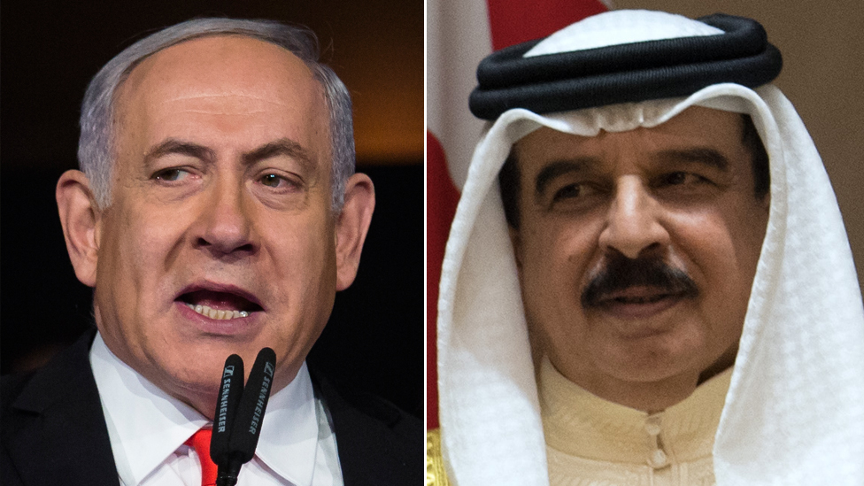 Inbc24's tweet photo. #Bahrain joined the United Arab Emirates in agreeing to normalize relations with #Israel on Friday #IsraelBahrainDeal https://t.co/q6PSuPtQYe
