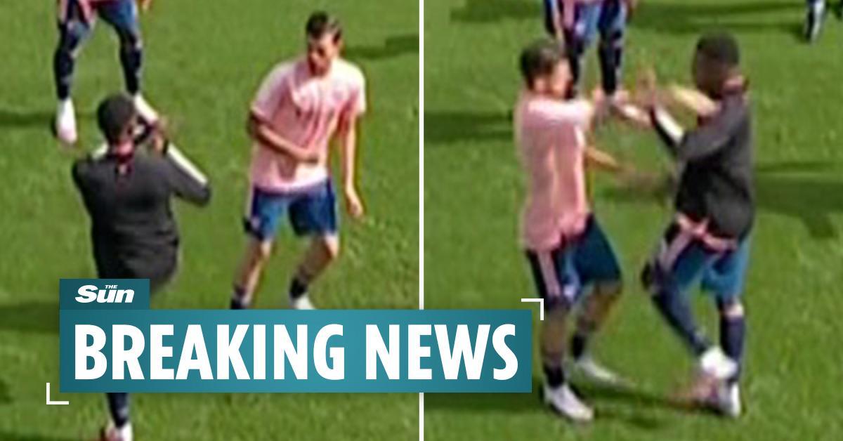 Dani Ceballos and Eddie Nketiah in furious bust-up moments before Fulham clash thesun.co.uk/sport/football…