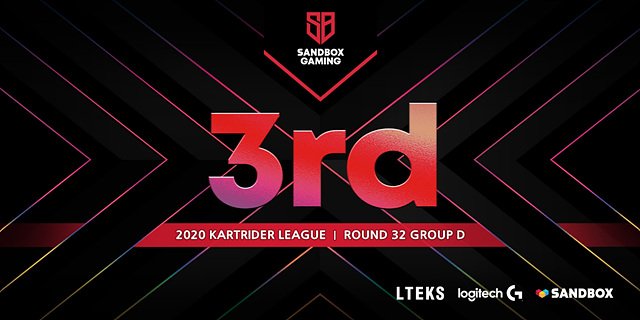 BNKFEARXLoL's tweet image. 📍 Match Result.

카트라이더 개인전 32강 D조 경기에서 박현수 선수가 치열한 접전 끝에 3위로 16강 직행에 성공했습니다. 응원해주신 팬 여러분들 감사합니다!

#GoSANDBOX #SBWIN #Kartrider