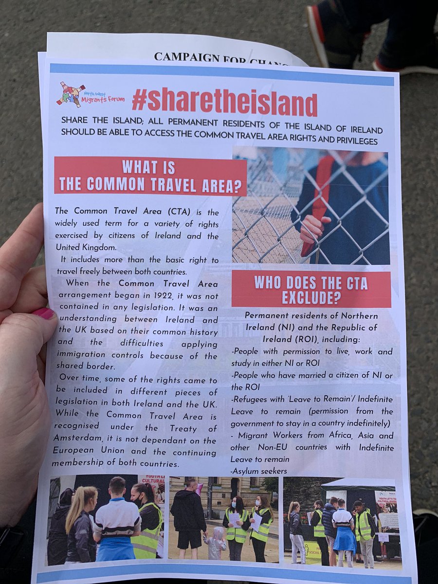 Greeting from the Border! I’m here for the  @nwmforum Connecting Communities to Campaign for Change campaign launch.  #sharetheisland
