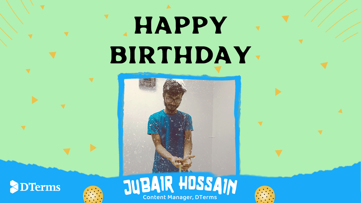 Dtermsofficial's tweet photo. Mr. Jubair Hossain, the backbone of the content department at DTerms, the true motivation of the whole team and the man with many talents.
Stay as amazing as you are. Wish you a whole-heartedly Happy birthday and prosperity in future. https://t.co/G6DJARbD1R