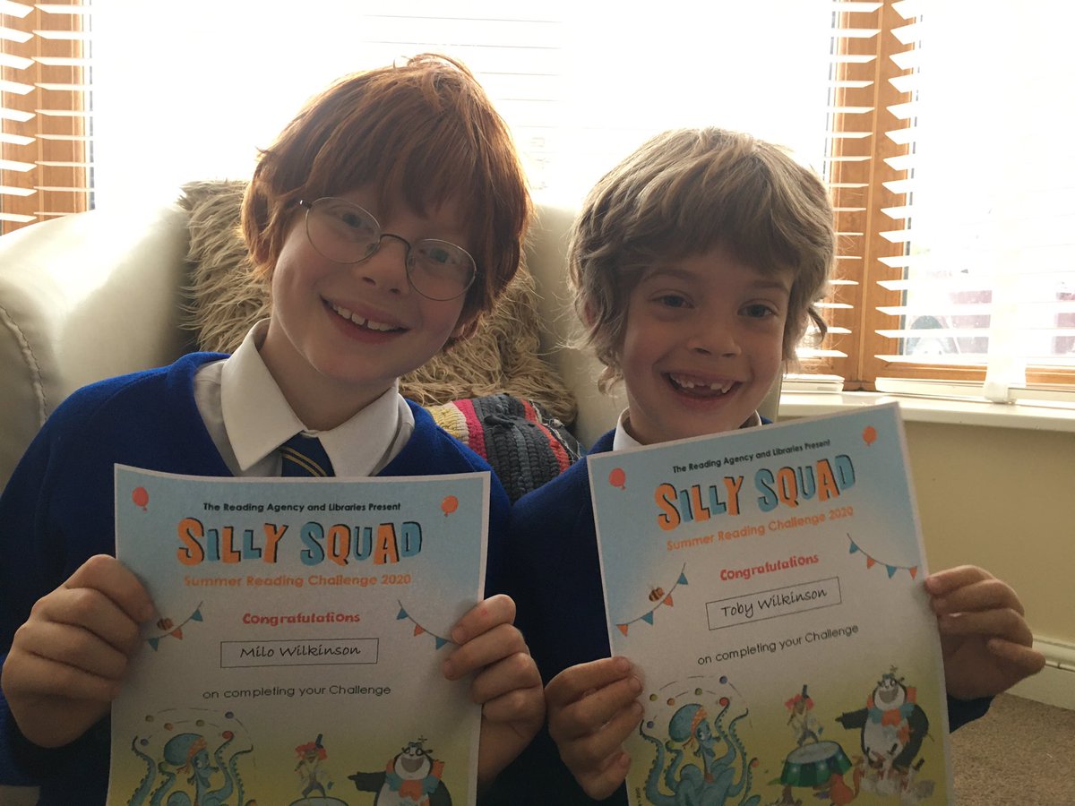 #SummerReadingChallenge2020 completed👍📚25 +books for Milo and 10 for Toby #SillySquad2020 @STHLibraries Thank you!