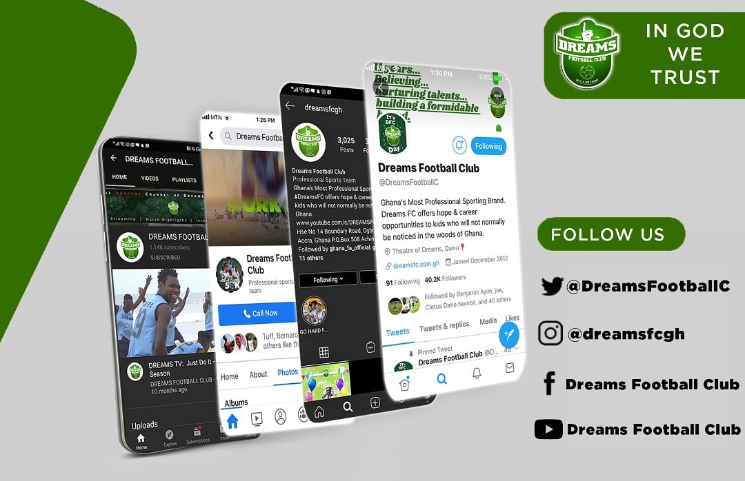 DreamsFootballC's tweet photo. For being part of our digital community we say thank you 😍
#DFCMEDIA💚 | https://t.co/RQW8UYyiVP https://t.co/gS5uPylK5T