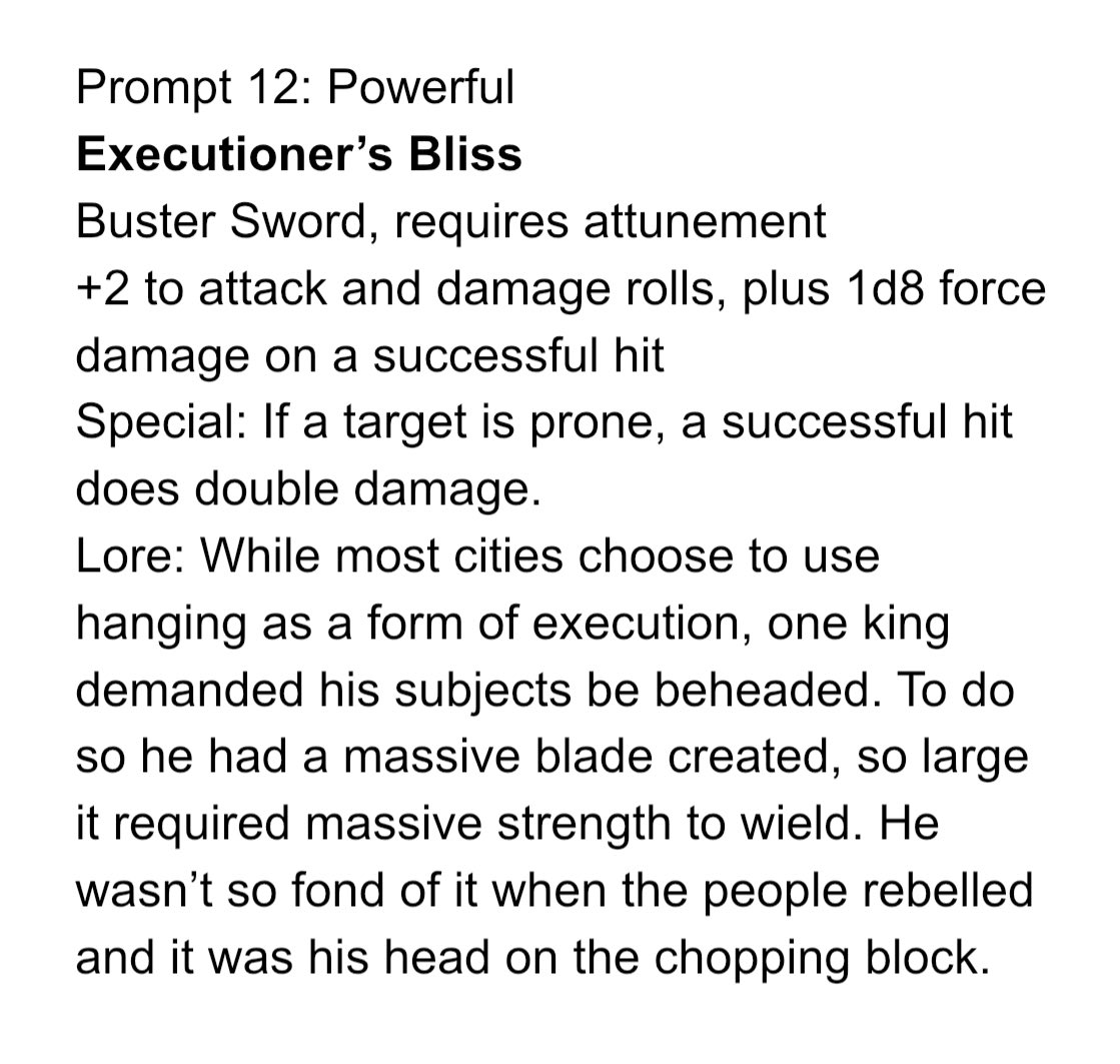  #Swordtember asks us what power is. I thought about going maybe 4 different ways but settled on the power of looming over someone, preparing to end them. Prompt 12: power