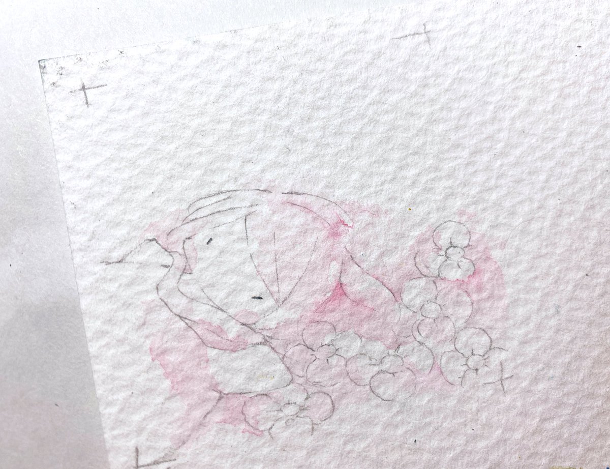 ラフ画と下描きと下塗り 