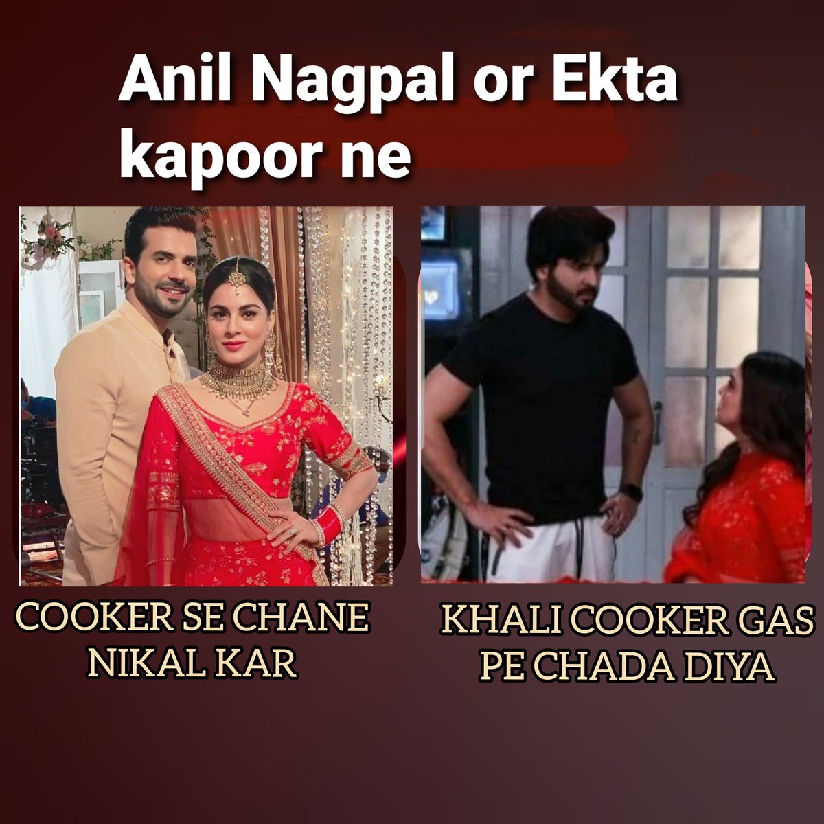 itsalifes's tweet photo. @ektarkapoor @MuktaDhond ne achhi khasi jabardast jodi, unique jodi, chemistry se bharpur, jo sath kade hote hi achhe lagte h like #RishabhPreeta ki jodi na banake😍

Khali cooker type, mines -0.0 chemistry wali jodi bana dali🤣

#kundalibhagya #Rishta #RishabhLuthra #ManitJoura https://t.co/5cMfsuMje3