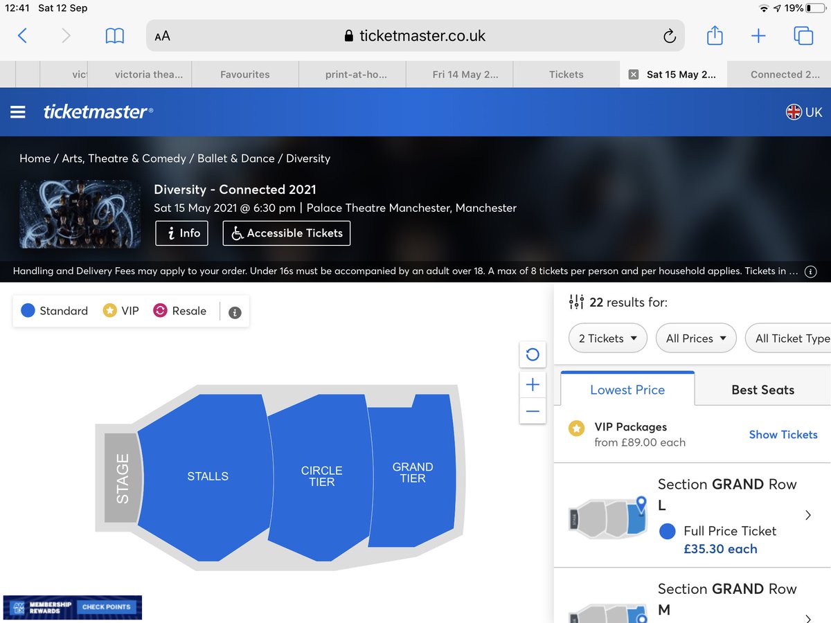queenofholidays's tweet photo. @TicketmasterCS Ok. On your website you appear to be selling tickets for Diversity for both the Palace theatre and Opera house @PalaceAndOpera in Manchester for the same days and times. It’s letting me add both to my basket. Which is correct please? Thanks. https://t.co/4liqxcch7I