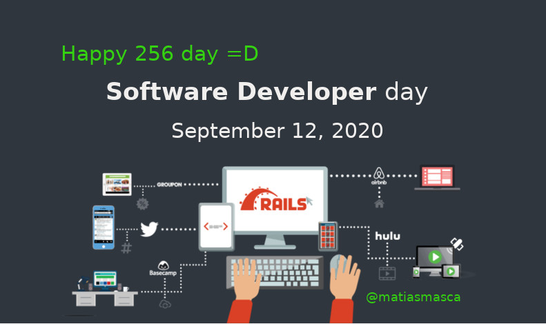 matiasmasca's tweet image. Happy 256th day =D 
Happy code

#DevelopersDay #ProgrammersDay
