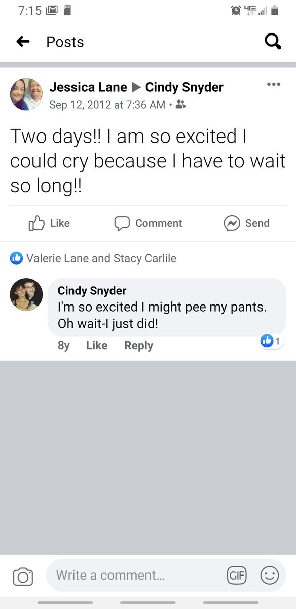 Fun Facebook memory with Jessica  today.q