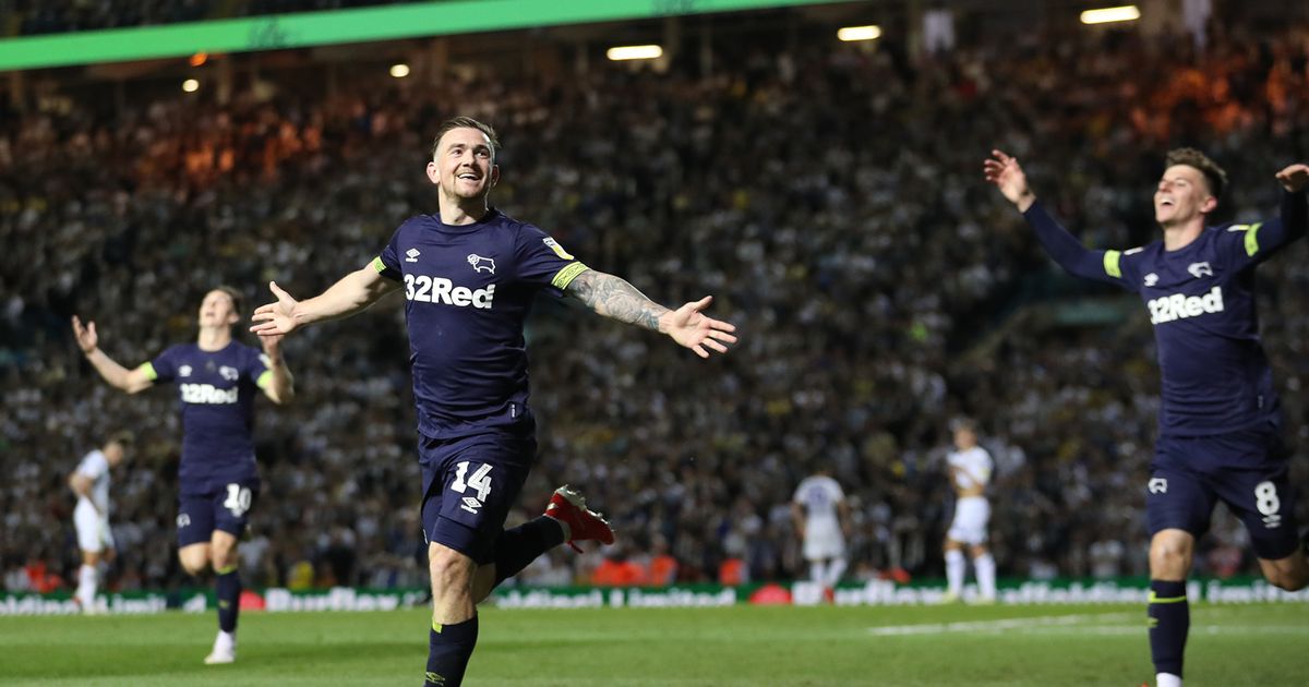 Leeds won 1-0 at Pride Park before the second leg provided an all-time classic. The game swung both ways before Gaetano Berardi’s red card. Derby's Jack Marriott scored a late winner and Leeds’ promotion dreams were over.