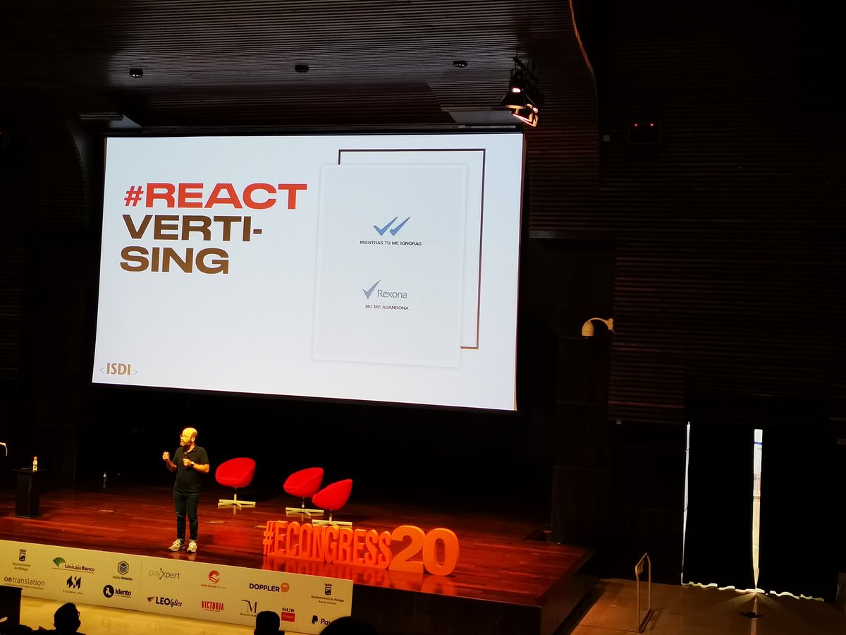 LauReyesGlez's tweet photo. ⭐ ¿Sabes lo que es #ReactVertising?
Me ha encantado la manera de utilizar contenidos en tiempo real explicado por @Fotomaf en #econgress20. Chapó 🎩
#MarketingDigital #MarketingdeContenidos #RedesSociales #CommunityManager https://t.co/CO0gMUY33u