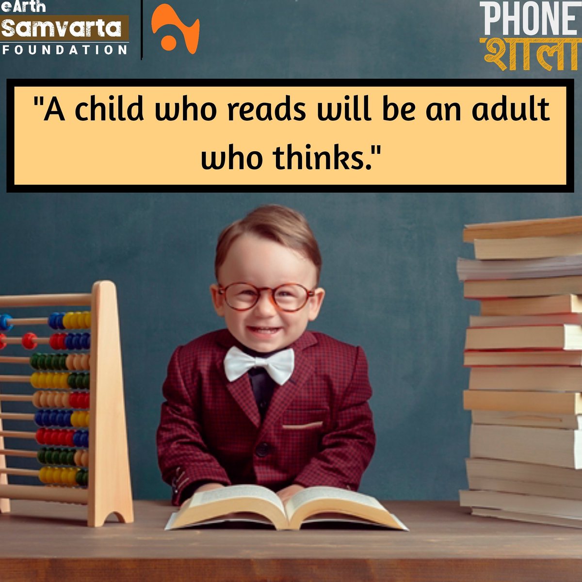 PhoneShaala's tweet photo. Education improves the confidence level.
PhoneShaala aims at eliminating the obstacle of affordability in respect to education, for the children who possess a 'Can Do' ability, but lag behind on financial grounds.
#childwelfare #study #education #educreator #determination #future https://t.co/zbyBReIDyX