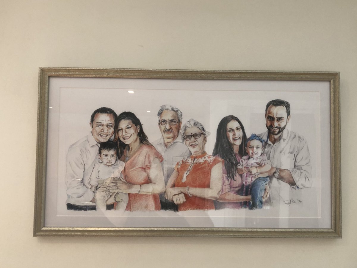 mpasrani's tweet photo. Thank you ⁦@purecreativeuk⁩ for the amazing #family #potrait #commissionart https://t.co/BJGx0Yhe2x