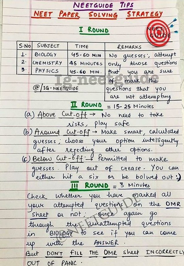 neetguide's tweet photo. All the best guys for tomorrow's  NEET Exam.

Please check below Tips by NEETGUIDE 👇

#NEET2020 https://t.co/un9oidMnrP