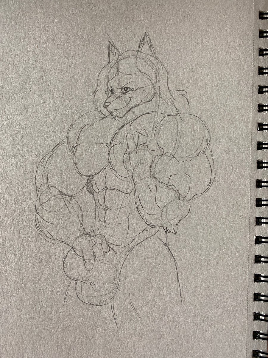 wolfgangcake's tweet photo. Commission part 2 #furryart #MuscleGrowthMonth #furrymuscle #nsfw https://t.co/hFNqWh3aNM