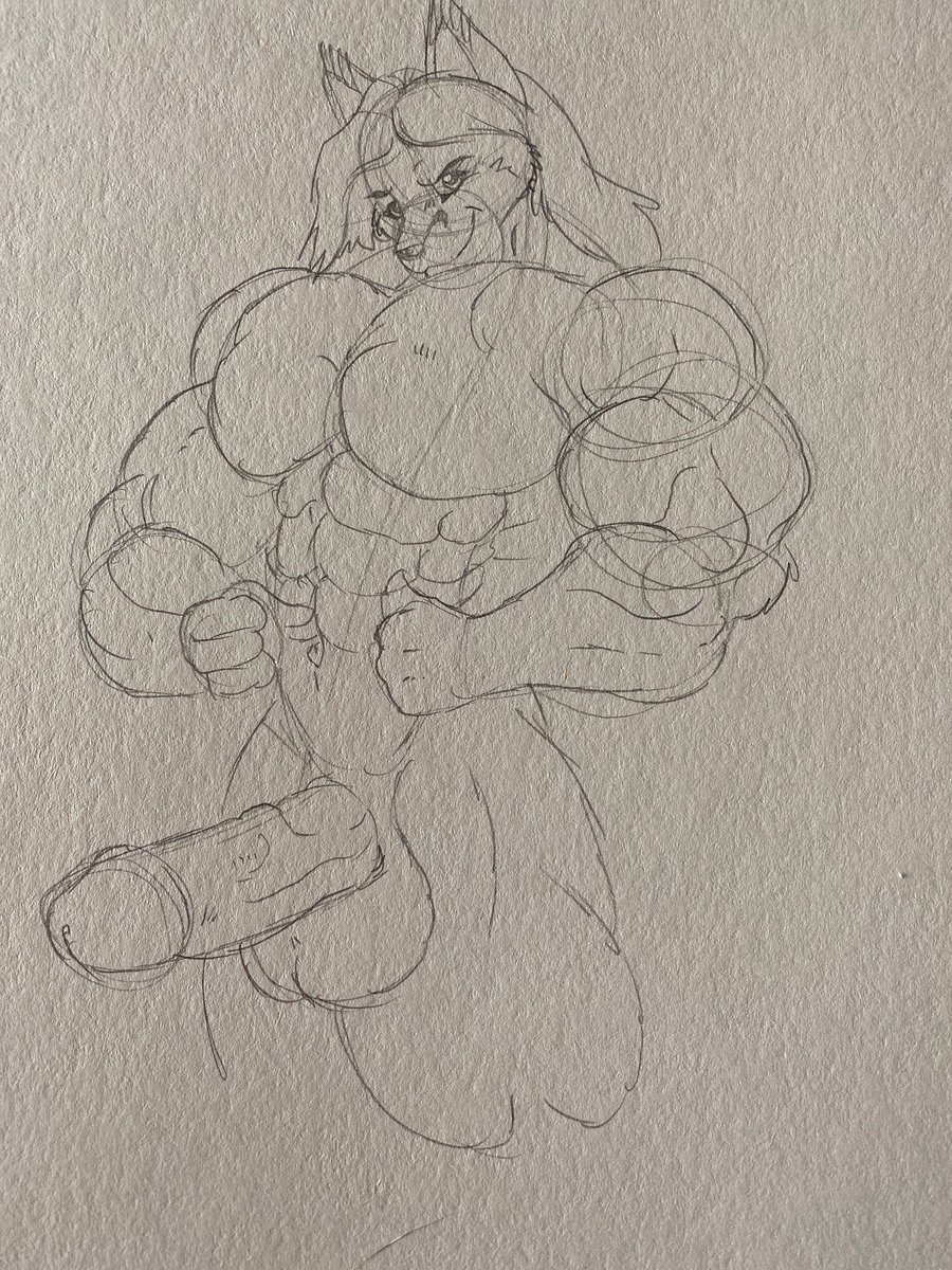 wolfgangcake's tweet photo. Commission part 2 #furryart #MuscleGrowthMonth #furrymuscle #nsfw https://t.co/hFNqWh3aNM
