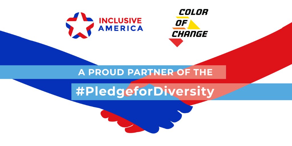 ColorOfChange's tweet image. We believe that when diversity is put at the forefront, we all win. This is why we’re partnering with @InclusiveUS and joining their campaign to promote diversity, equity, and inclusion within our gov’t.

Urge candidates to #PledgeForDiversity. Learn more: PledgeForDiversity.org