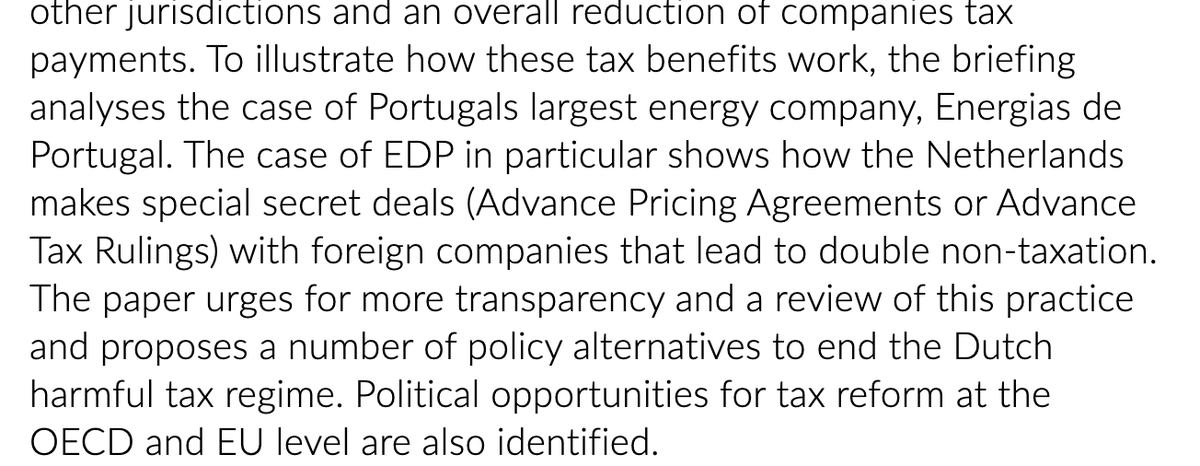 One prominent example analysed in the report is EDP, the former public electricity supplier now owned by the Chinese Three Gorges concern  https://www.somo.nl/avoiding-tax-in-times-of-austerity/