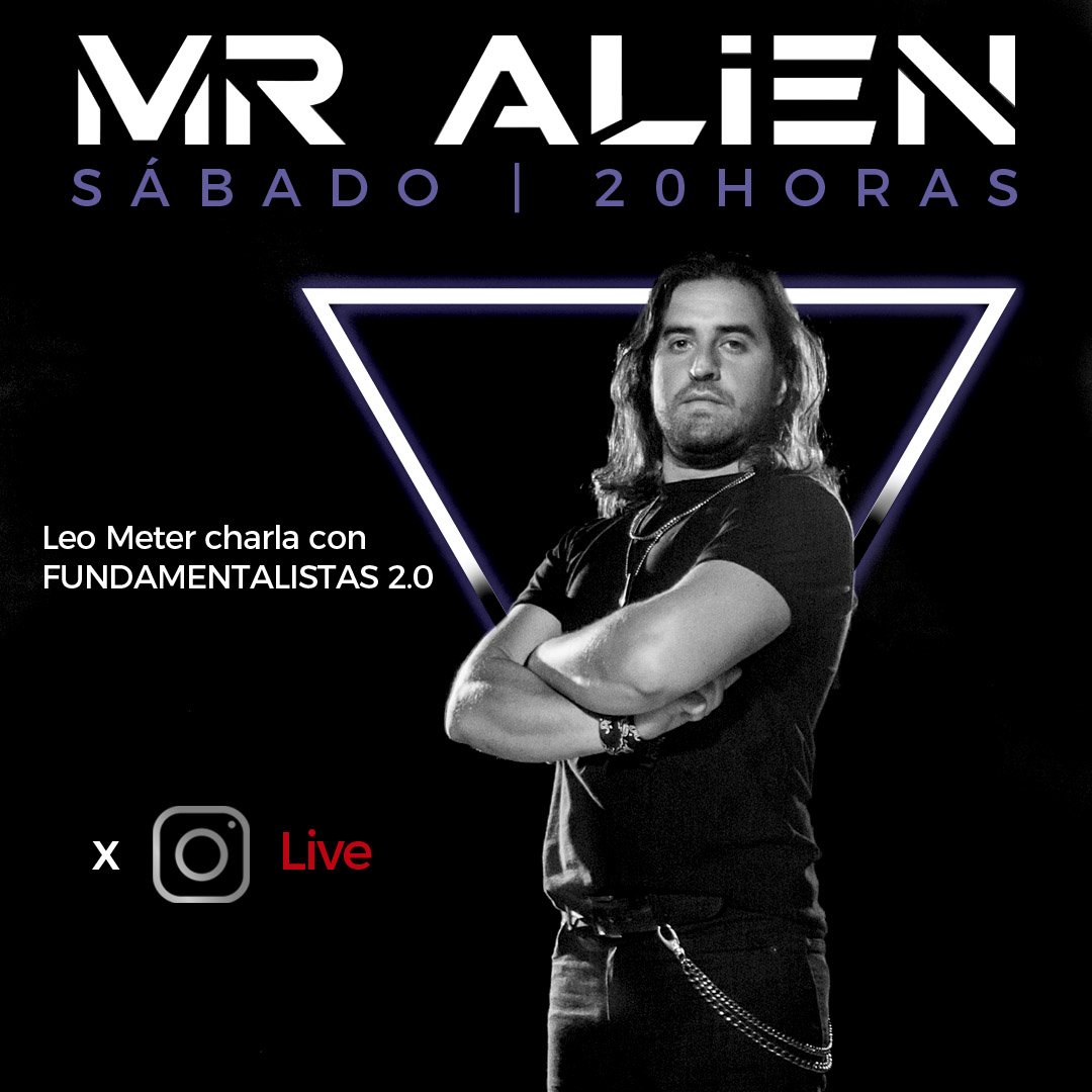 ¿Planes para hoy? conectarse a #IGLIVE y escuchar todo lo que tiene para contar Leo Meter a los amigos de Fundamentalistas 2.0

20 HS nos vemos ahí 📲🤙👽 bit.ly/3bTulux